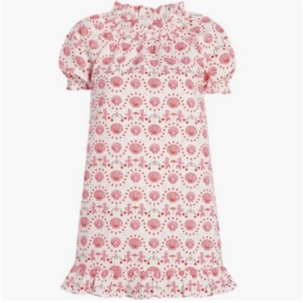 Hill House Pink Floral Mini Dress